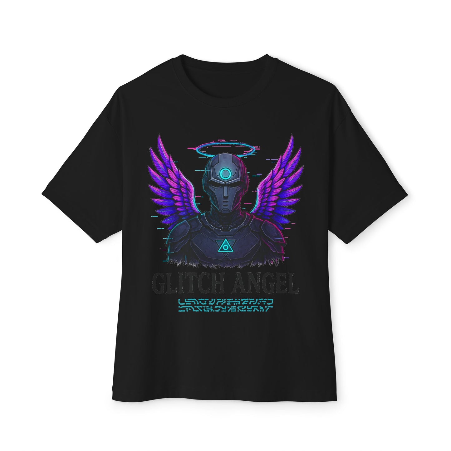 Glitch Angel Oversized Tee – Cyber Myth Vol. 1